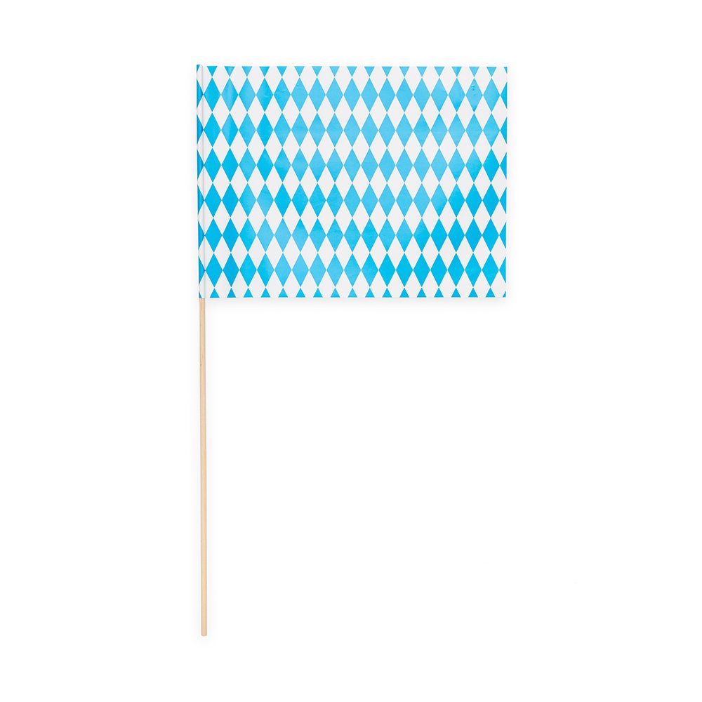 Papirflagg – Bayern – 20×30 cm – 10-pakning – Oktoberfest