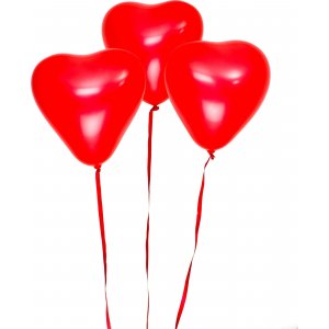 Hjerteballonger - Røde - 30 cm - 8 stk Hjerteballonger - Røde - 30 cm - 8 stk