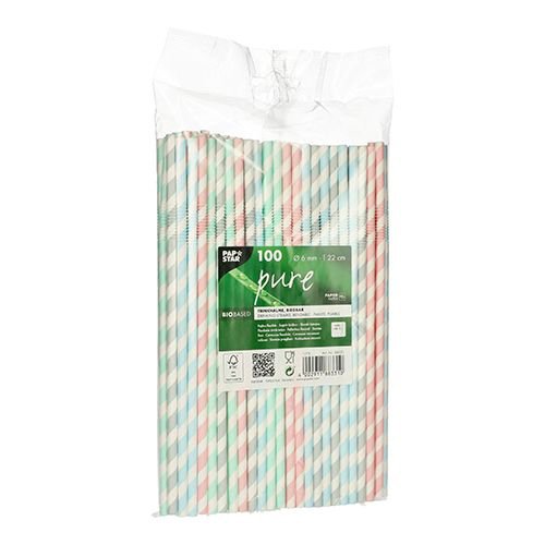 Sugerør - Bøyelige - Pastellfargede - 100-pakning Sugerør - Bøyelige - Pastellfargede - 100-pakning