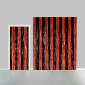 Gardiner - Svart/Oransje - 100x240 cm