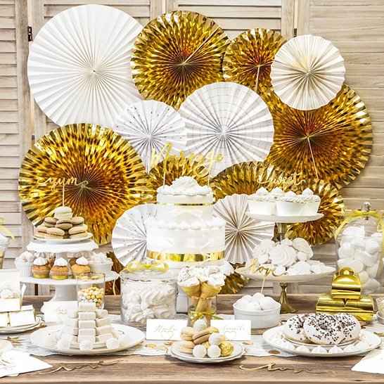 Pin Wheels - 3-pakning - Gull Metallic Pin Wheels - 3-pakning - Gull Metallic