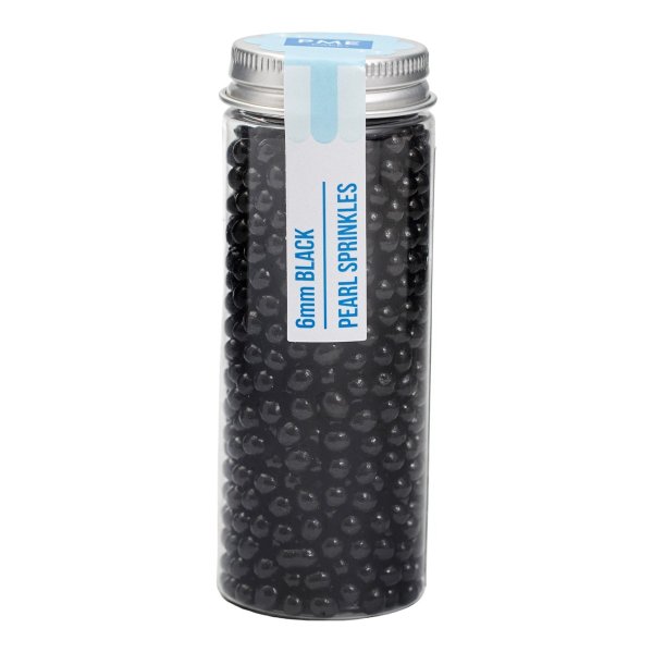 Sukkerperler - Svarte - 6 mm - PME - 60 g Sukkerperler - Svarte - 6 mm - PME - 60 g