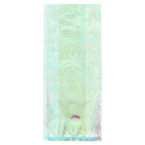 Cellofanposer - Iriserende - Snøflak - 10-pakning Cellofanposer - Iriserende - Snøflak - 10-pakning
