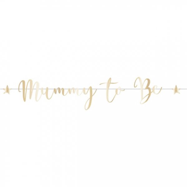 Backdrop - Mummy to be - Guld