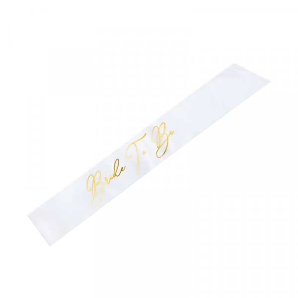 Bånd - Voktende brud - Hvit/Gull Bånd - Voktende brud - Hvit/Gull