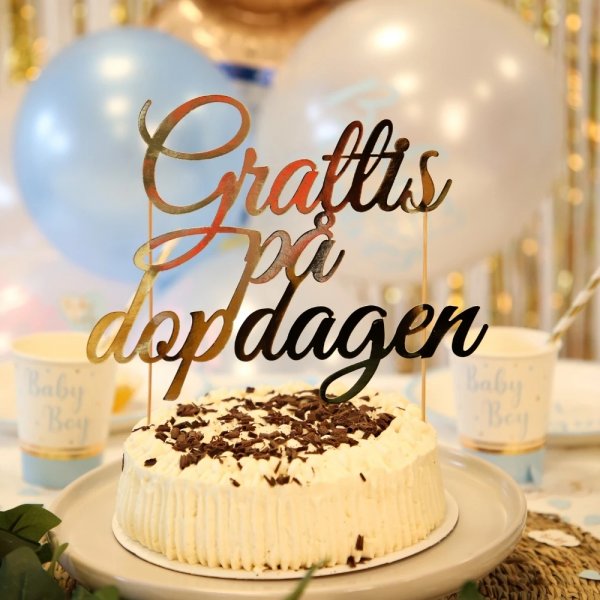 Kakedekorasjon - Dåp Kakedekorasjon - Dåp
