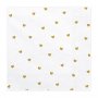 Servietter - Hvite med gullhjerter - 20-pakning