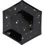 Desserttallerkener - Sparkle - Svart/Gull - 6-pakning Desserttallerkener - Sparkle - Svart/Gull - 6-pakning