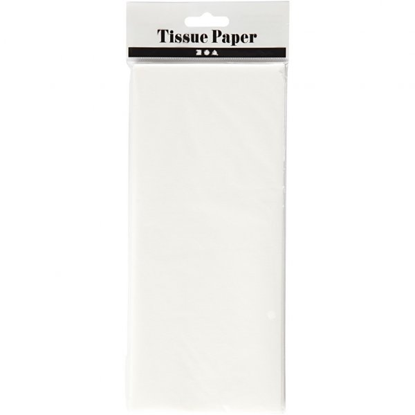 Silkepapir - 10 ark - Hvitt Silkepapir - 10 ark - Hvitt