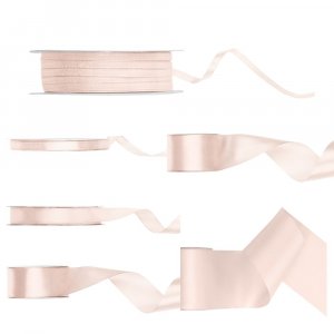 Satengb�nd - Off-white - 25 meter