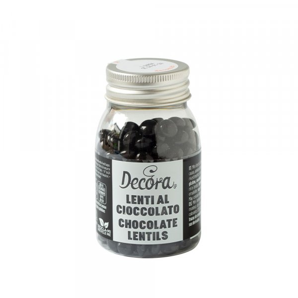 Melkesjokoladeperler/linser - Svart - 80 g Melkesjokoladeperler/linser - Svart - 80 g