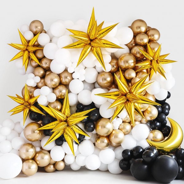 Folieballong - 3D-stjerne - 95 cm