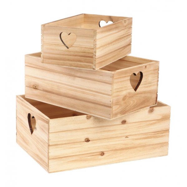 Oppbevaringsbokser - 3-pakning - Tre Oppbevaringsbokser - 3-pakning - Tre