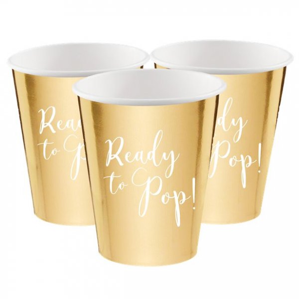 Pappmuggar - Ready to pop - Guld