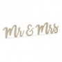 Trebokstaver - Herr og fru - Gullglitter Trebokstaver - Herr og fru - Gullglitter