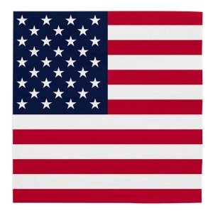 Servietter - USA - 33x33 cm - 20-pakning Servietter - USA - 33x33 cm - 20-pakning