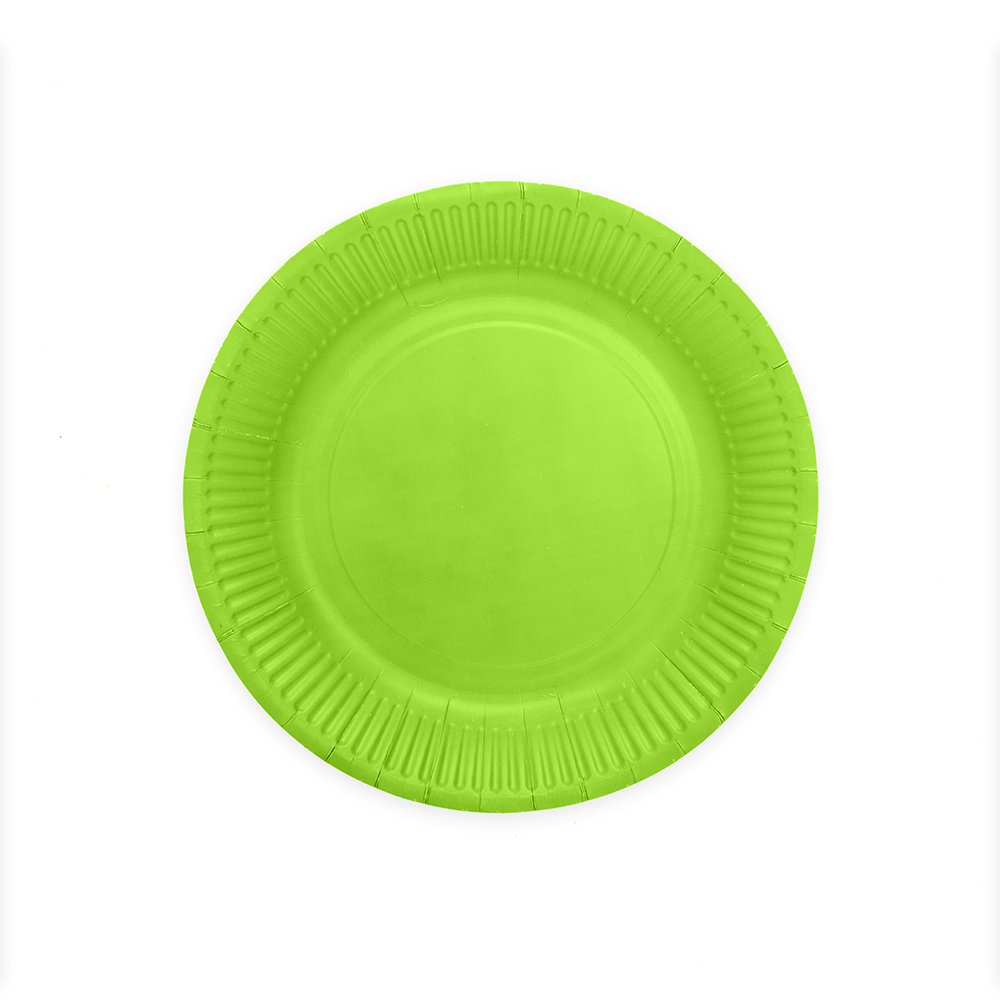 Papirtallerkener – Limegrønn – 23 cm – 8-pakning – Papirtallerkener, Borddekking