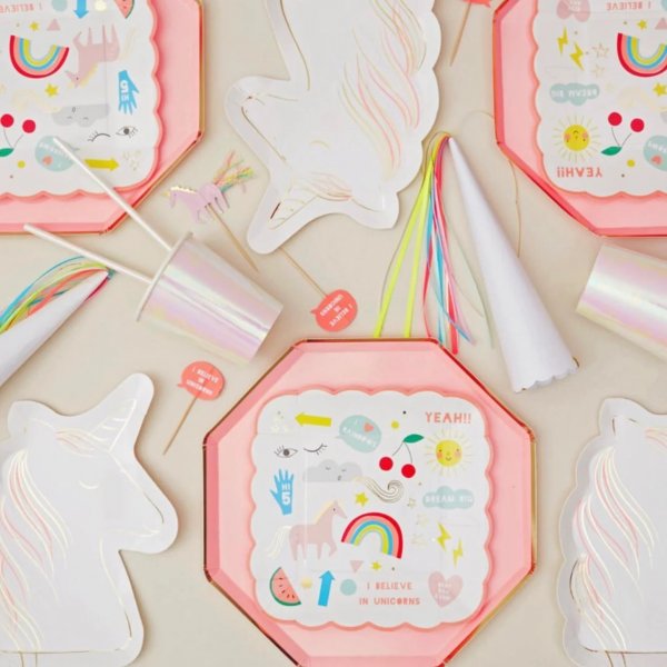 Papirtallerkener - Magisk enhjørning - enhjørning Papirtallerkener - Magisk enhjørning - enhjørning