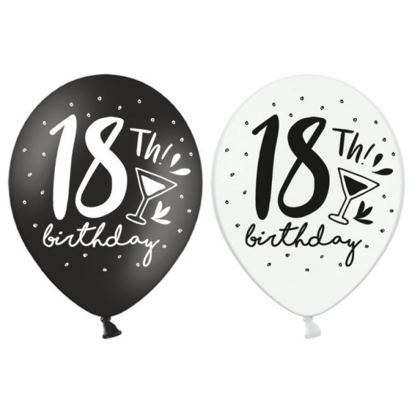 18-årsdagsballonger Mix 18-årsdagsballonger Mix