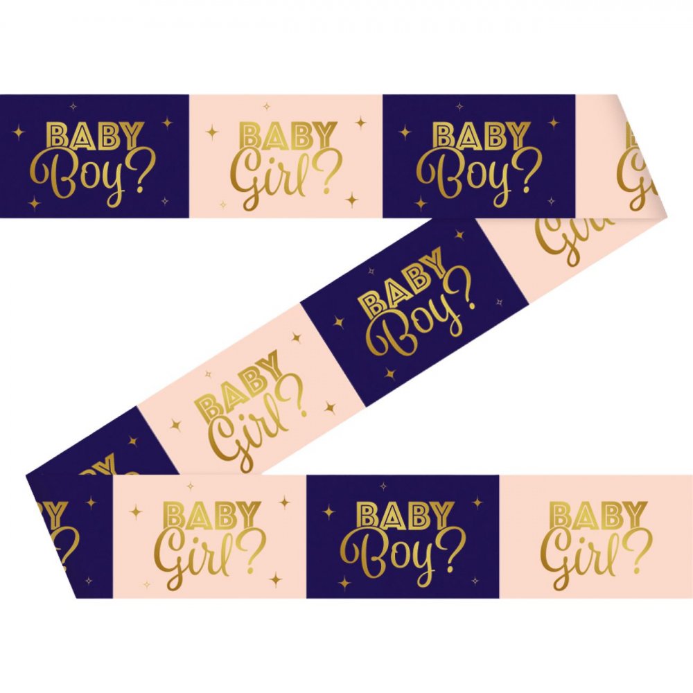 Festtape Kjønnsavsløring – 12 meter – Dekorasjoner til kjønnsavsløring, Kjønnsavsløring, Baby Shower