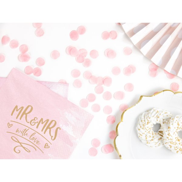 Papirkonfetti - Lys rosa