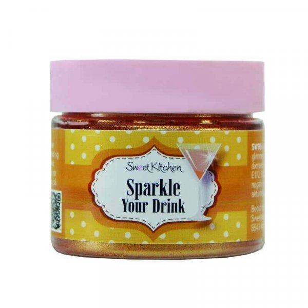 Drikkeglitter - Sparkle Your Drink - Gull - SweetKitchen - 10 g Drikkeglitter - Sparkle Your Drink - Gull - SweetKitchen - 10 g