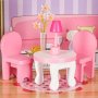 Tredukkeskap 70 cm rosa med LED-belysning - Selvmontering