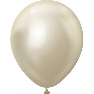 Ballonger ensfarget - Premium 45 cm - Hvit gull krom Ballonger ensfarget - Premium 45 cm - Hvit gull krom