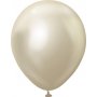 Ballonger ensfargede - Premium 45 cm - Hvit gull krom - 5-pakning