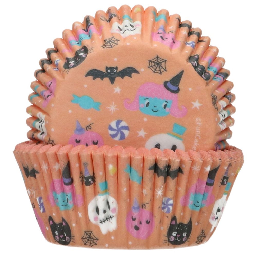 Muffinsformer – Søte monstre – 48 stk – Halloween-baking, Halloween