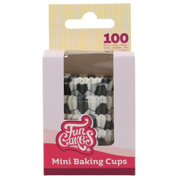 Mini muffinsformer - Fotball - FunCakes - 100-pakning Mini muffinsformer - Fotball - FunCakes - 100-pakning