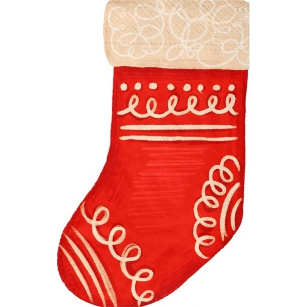 Servietter - Julestrmpe - 10-pakning