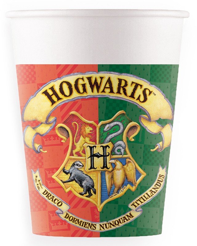 Pappkrus – Harry Potter Hogwarts-husene – 200 ml – 8-pakning – Harry Potter