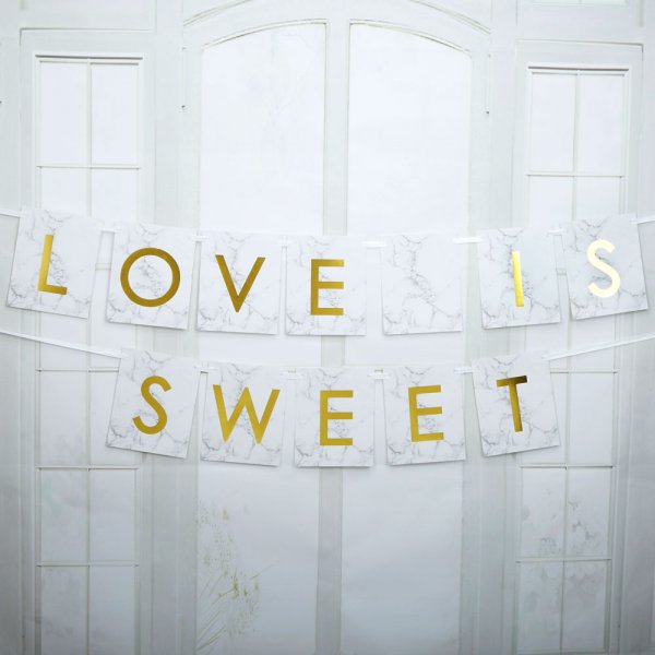 Vimpel - Love is sweet - Scripted Marble