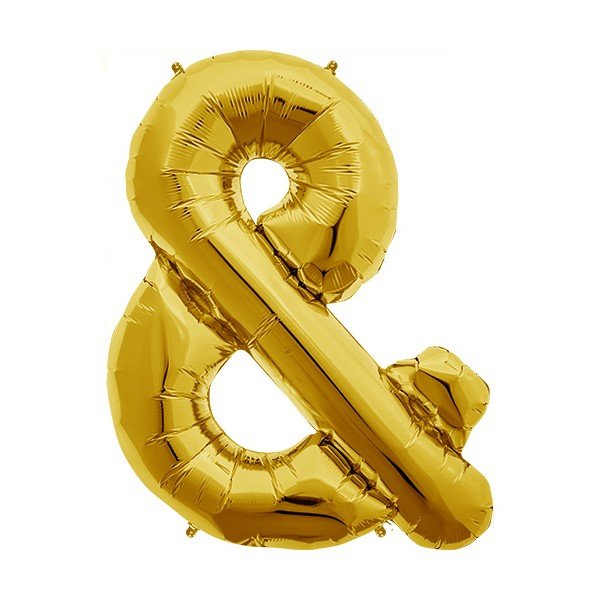 Folieballong - & - Gull - 40 cm Folieballong - & - Gull - 40 cm