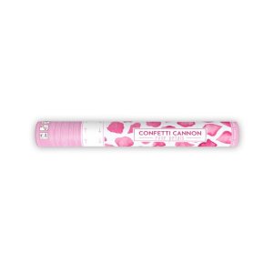 Konfettikanon med rosa roseblader