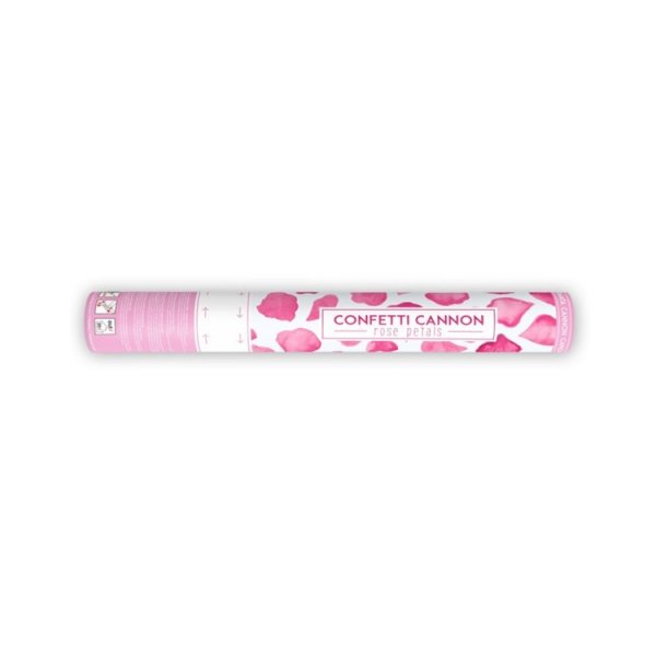 Konfettikanon med rosa roseblader Konfettikanon med rosa roseblader