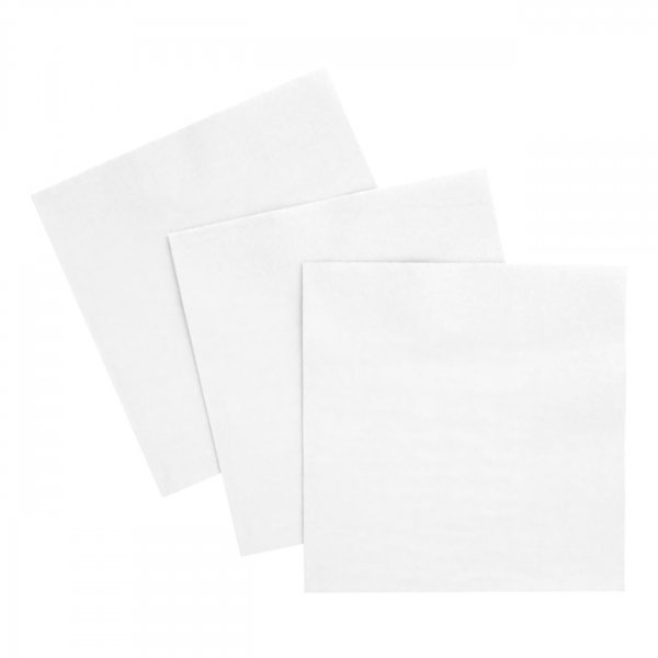 Servietter - Hvite - 33x33 cm - 20-pakning Servietter - Hvite - 33x33 cm - 20-pakning