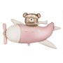 Folieballong - Bjørn i fly - Rosa Folieballong - Bjørn i fly - Rosa