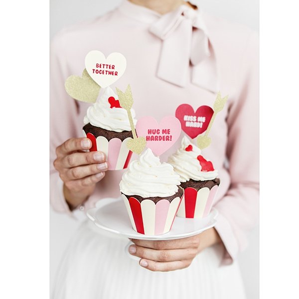 Kakespenner - Søt kjærlighet - Gullglitter - 6-pakning Kakespenner - Søt kjærlighet - Gullglitter - 6-pakning