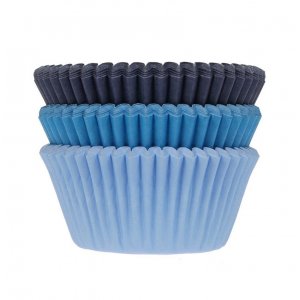 Muffinsformer - 75-pakning - Lysebl/Bl/Marinebl