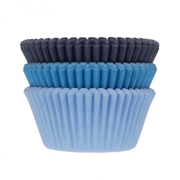 Muffinsformer - 75-pakning - Lyseblå/Blå/Marineblå Muffinsformer - 75-pakning - Lyseblå/Blå/Marineblå