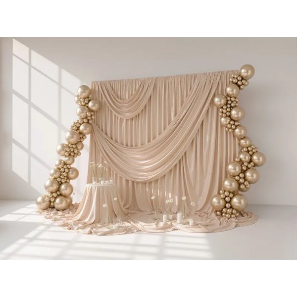 Ballong - Glanset - Champagne Gull - 12 cm - 50-pakning Ballong - Glanset - Champagne Gull - 12 cm - 50-pakning