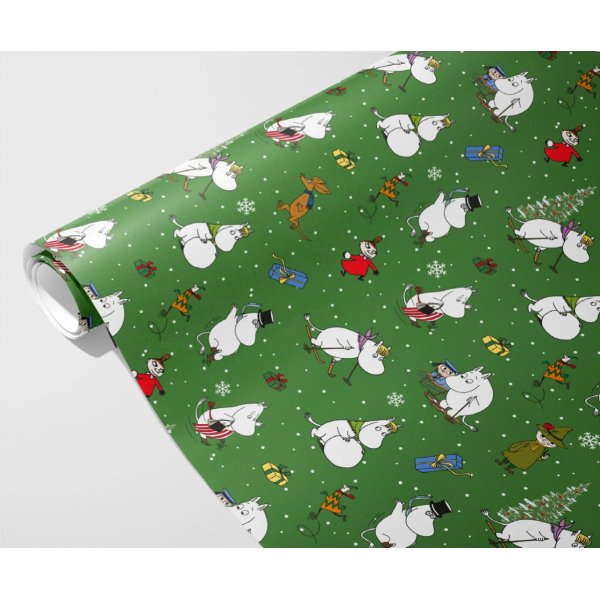 Gaveinnpakning - Juleinnpakning - Mummi - Grønn - 4m x 70cm Gaveinnpakning - Juleinnpakning - Mummi - Grønn - 4m x 70cm