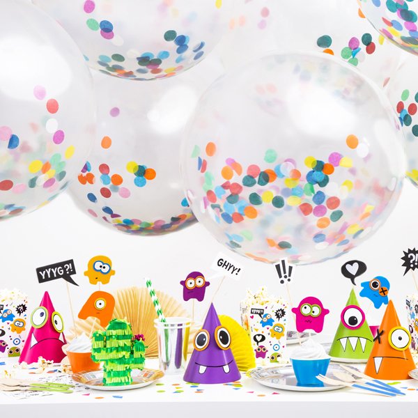 Kjempeballong - Fargerik konfetti