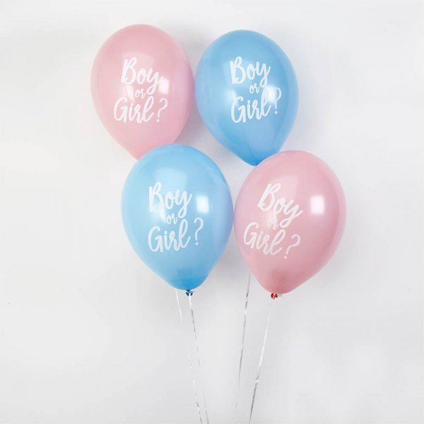 Ballonger - Gutt eller jente? - Blå/rosa - 8-pakning Ballonger - Gutt eller jente? - Blå/rosa - 8-pakning