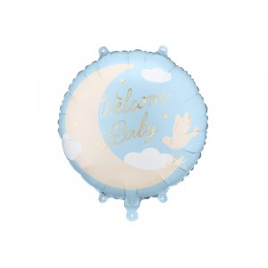 Folieballong Velkomstbaby - Lysebl�