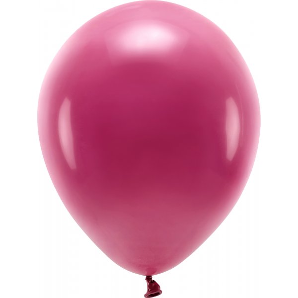 Ensfargede ballonger - Øko 30 cm - Burgunder - 10-pakning Ensfargede ballonger - Øko 30 cm - Burgunder - 10-pakning