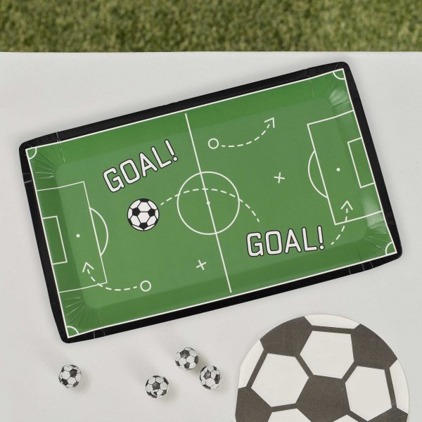 Papptallerkener - Fotballbane - 8-pakning Papptallerkener - Fotballbane - 8-pakning