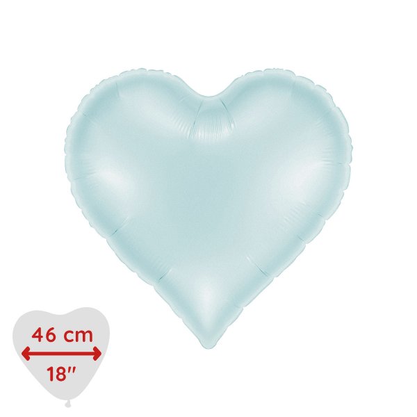 Folieballong - Sweetie Heart Sateng Pastellblå 46 cm Folieballong - Sweetie Heart Sateng Pastellblå 46 cm